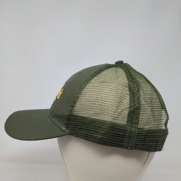 Cabela's Club Snapback Mesh Back Trucker Hat Green One Size Embroidered - Picture 3 of 6
